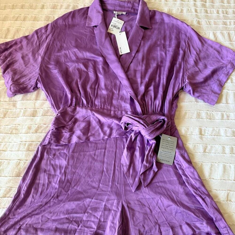 Nwts btfl life purple satin romper
